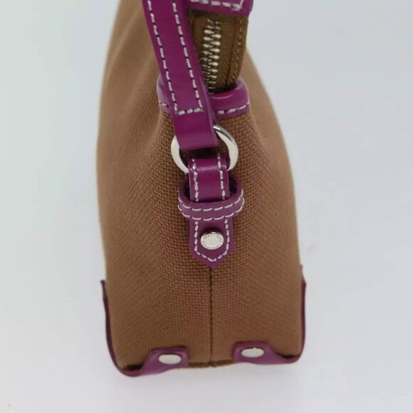 BURBERRY Blue Label Shoulder Bag Canvas 2way Brown Auth - Picture 4 of 16